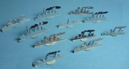 Lead toy battleships about 1900 (11)