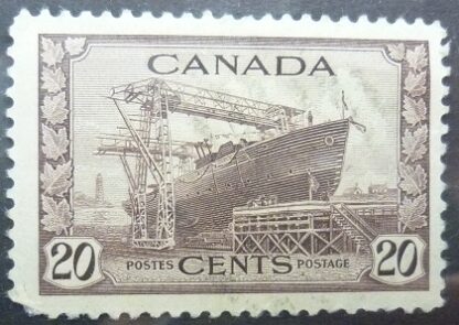 Canada SG386 20 cents brown 1942