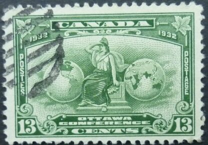 Canada SG317 13 cents green 1932