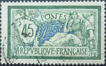 France 1900 SG304 45 cents blue & green