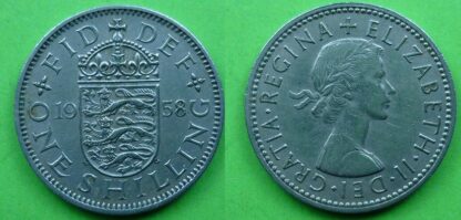 Elizabeth II shilling 1958