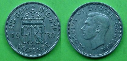 George VI sixpence 1939