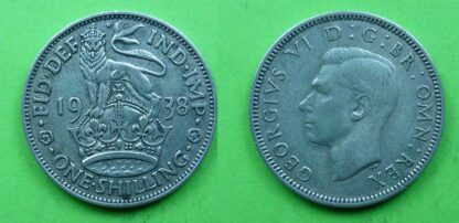 George VI shilling 1938 English