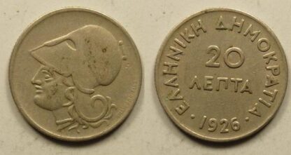 Greece 20 lepta 1926