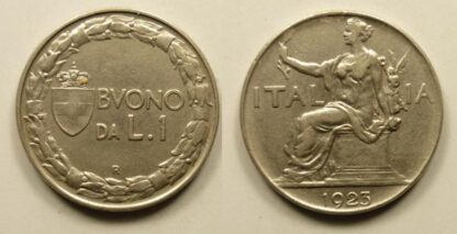 Italy 1 lira 1923