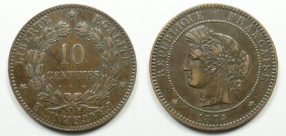 France 10 centimes 1874