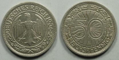 Germany 50 reichspfennig 1936