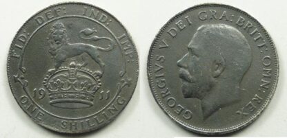 George V shilling 1911