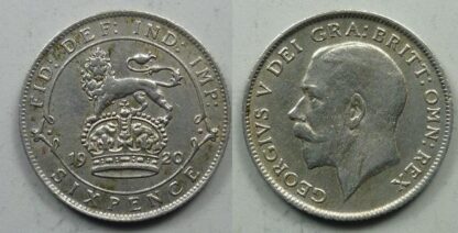 George V sixpence 1920