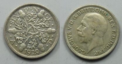 George V sixpence 1929