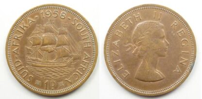 South Africa penny 1958