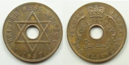 British West Africa penny 1957