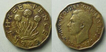 George VI threepence 1949