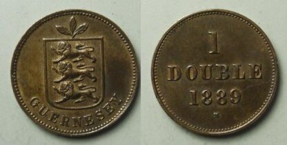 Guernsey 1 double 1889 H