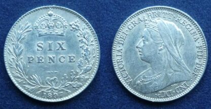 Victoria sixpence 1897