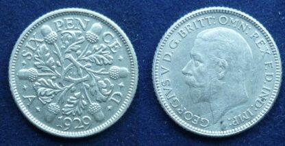 George V sixpence 1929