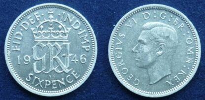 George VI sixpence 1946