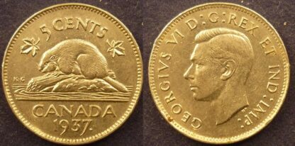 Canada 5 cents 1937