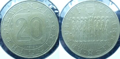 Austria 20 schilling 1980