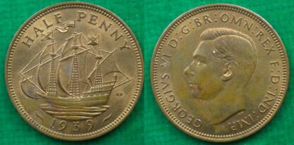 George VI halfpenny 1939