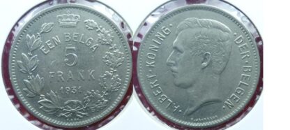 Belgium 5 francs 1931