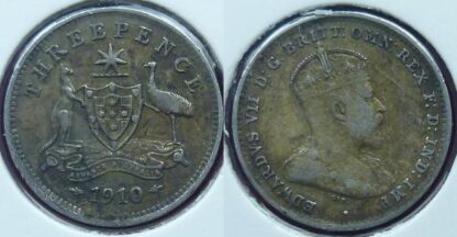 Australia threepence 1910