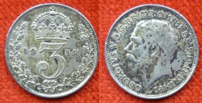 George V threepence 1918