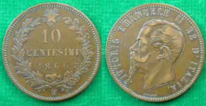 Italy 10 centesimi 1866