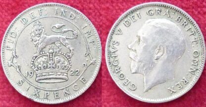 George V sixpence 1922