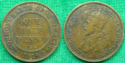 Australia halfpenny 1919