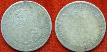 British West Indies 1/8 dollar 1822