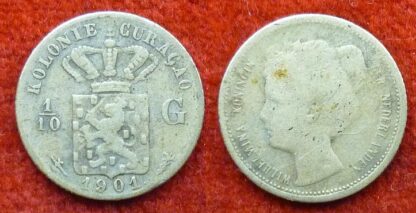 Curacao 1/10 gulden 1901