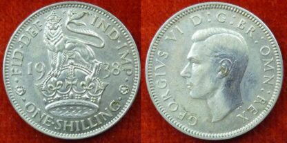 George VI shilling 1938 English