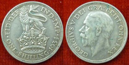 George V shilling 1934