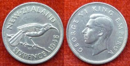 New Zealand sixpence 1946