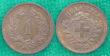 Switzerland 1 rappen 1925