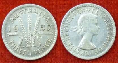 Australia threepence 1957