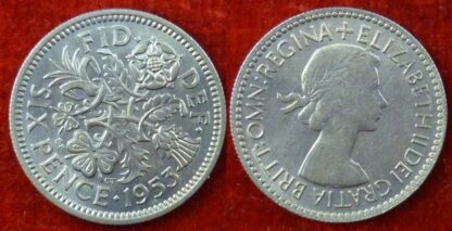 Elizabeth II sixpence 1953