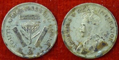 South Africa threepence 1933