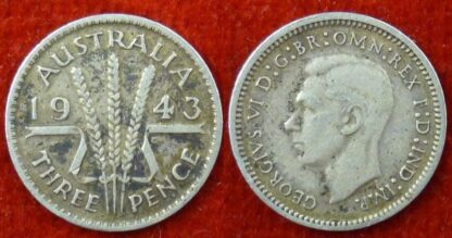 Australia threepence 1943