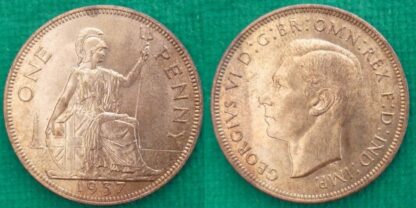 George VI penny 1937 UNC