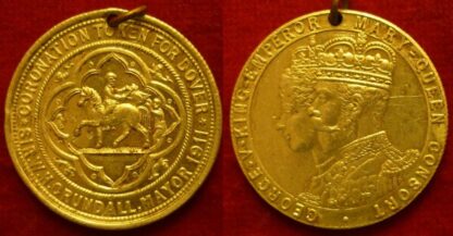 Token George V Coronation medallion Dover