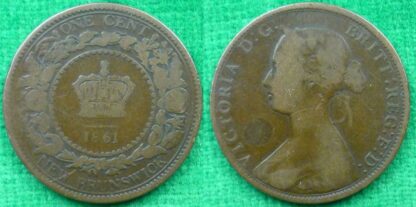 Canada New Brunswick one cent 1861