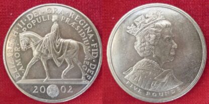 Elizabeth II five pounds 2002 Golden Jubilee