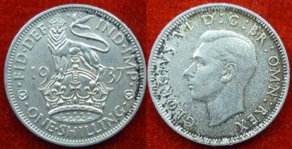 George VI shilling 1937 English