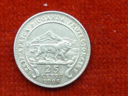 East Africa 25 cents 1906 - Image 2