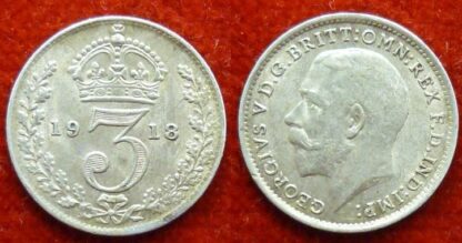 George V threepence 1918