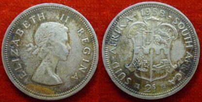 South Africa two shillings 1958