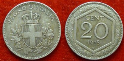 Italy 20 centesimi 1918