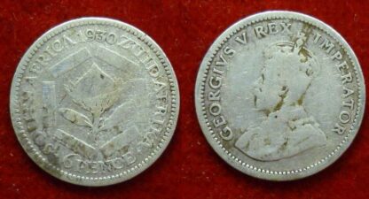 South Africa sixpence 1930